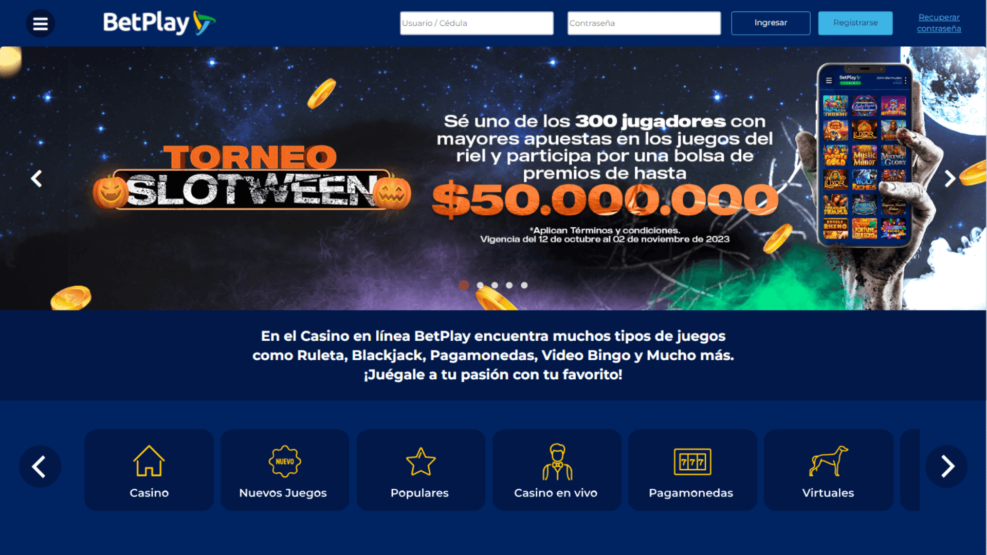 Betplay Casino 2 Betplay casino screenshot