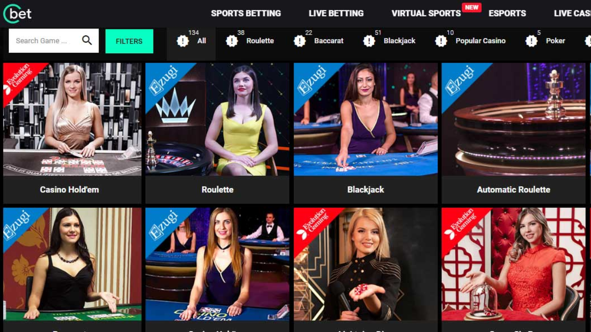 Cbet Casino 2 Cbet Casino Screenshot