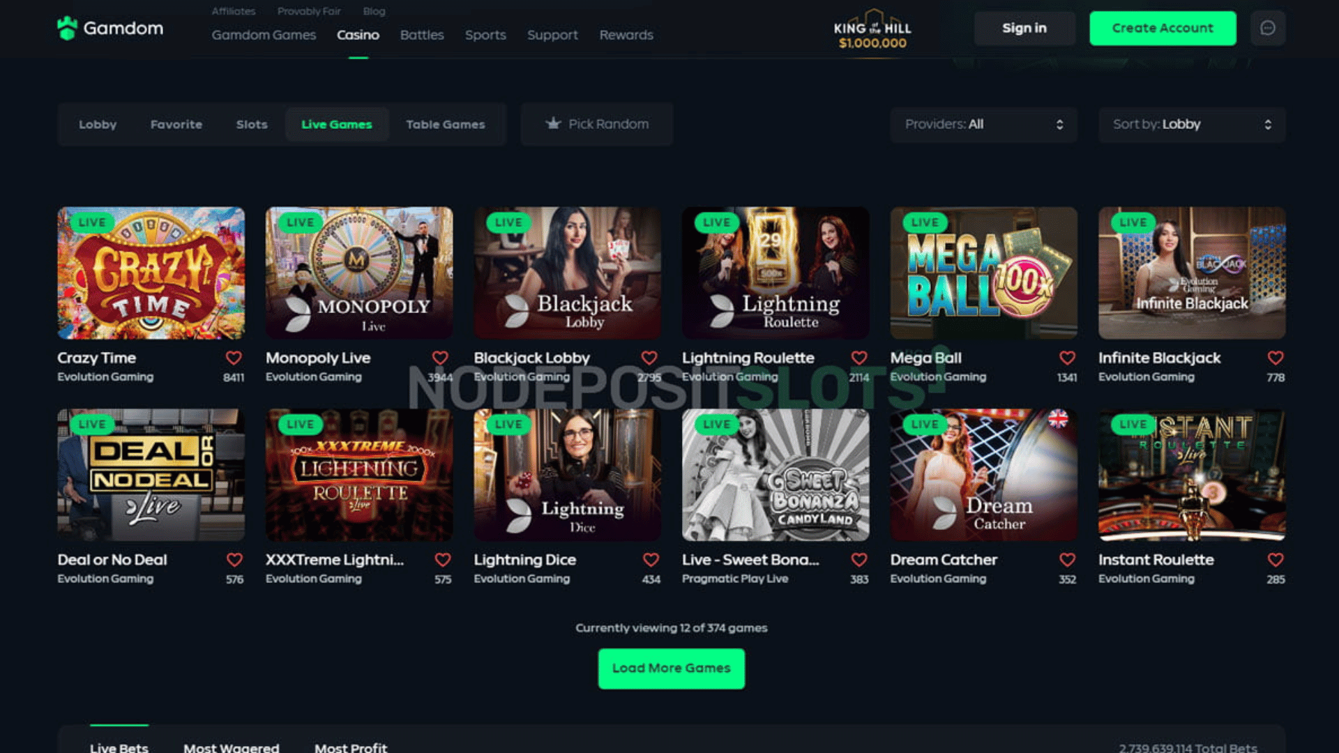 Gamdom Casino 2 Gamdom casino screenshot